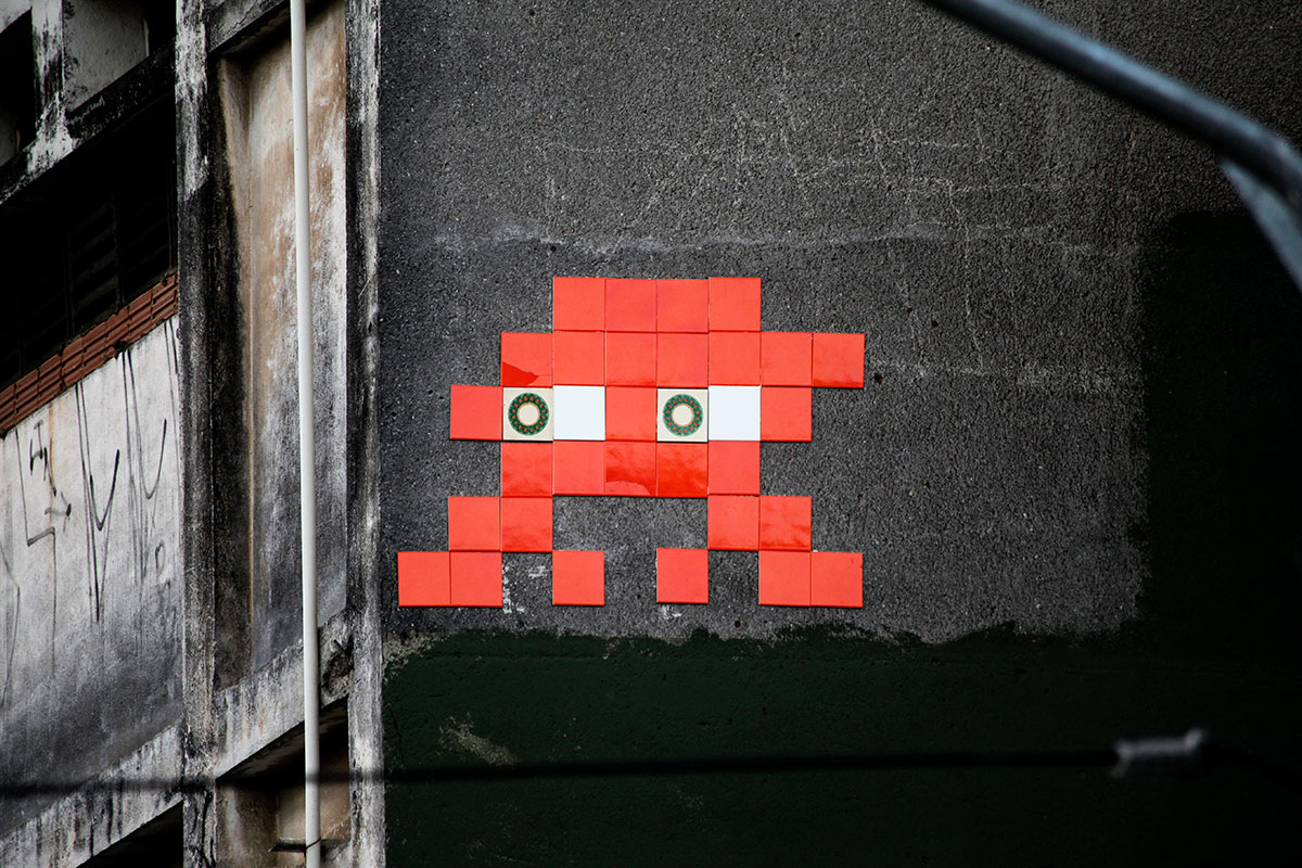 Image de fond - Invader
