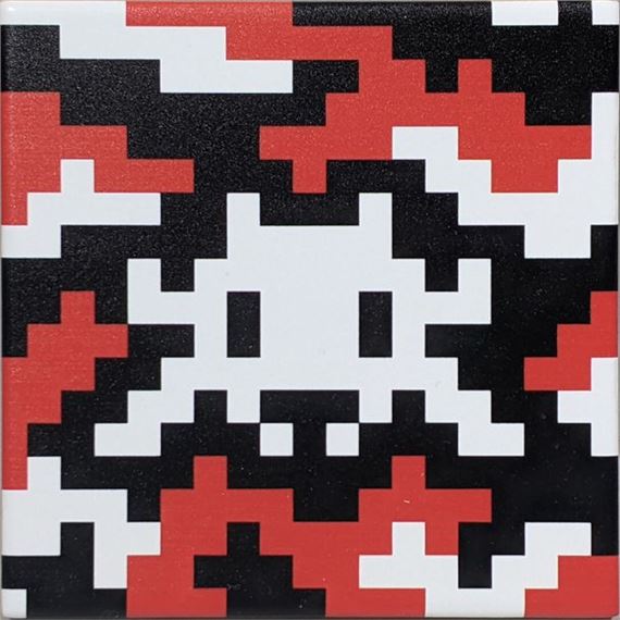 Camo Red & Black Tile